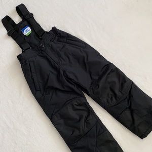 Kids Black Snow Pants